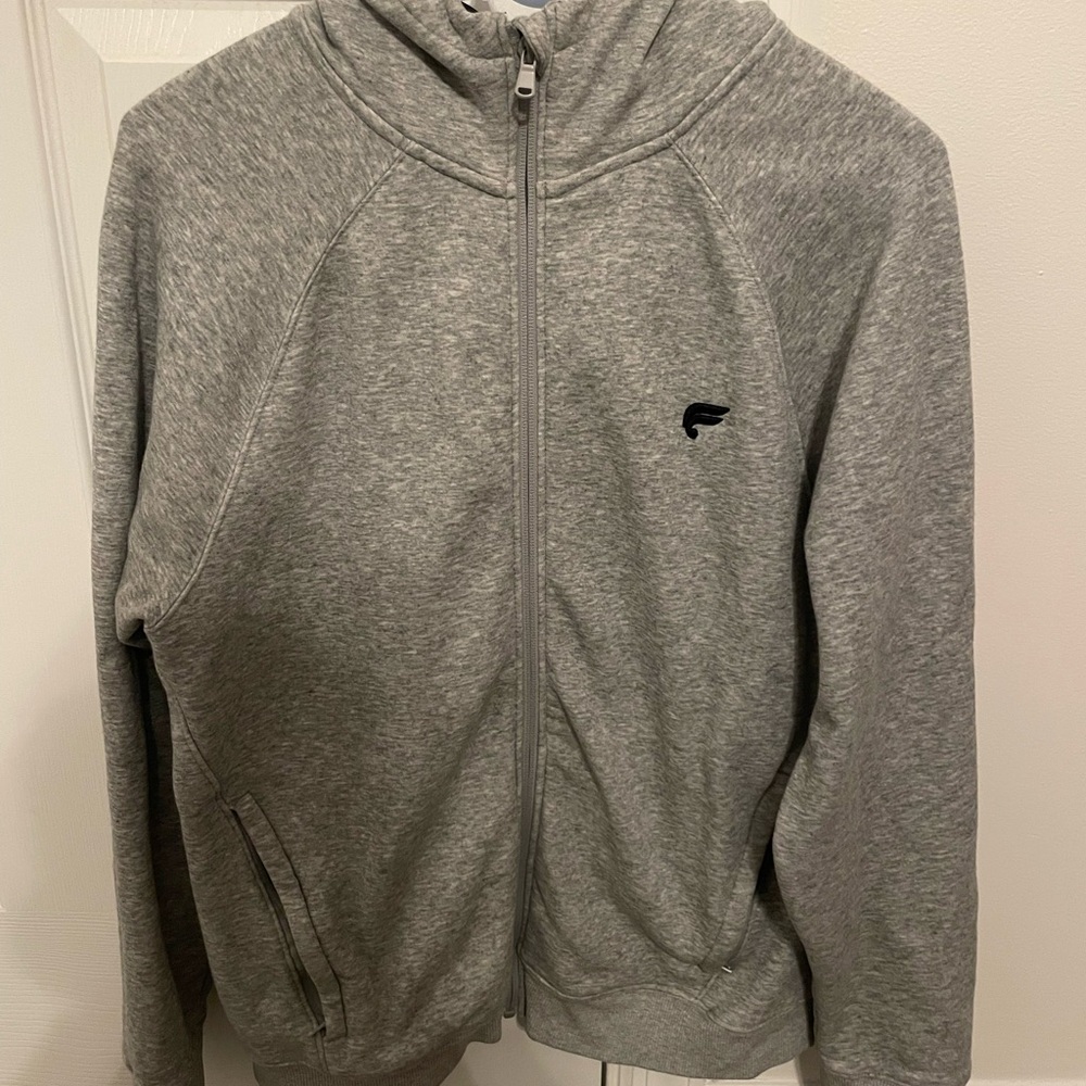 Fabletics Men’s Gray Full-Zip Hoodie Medium